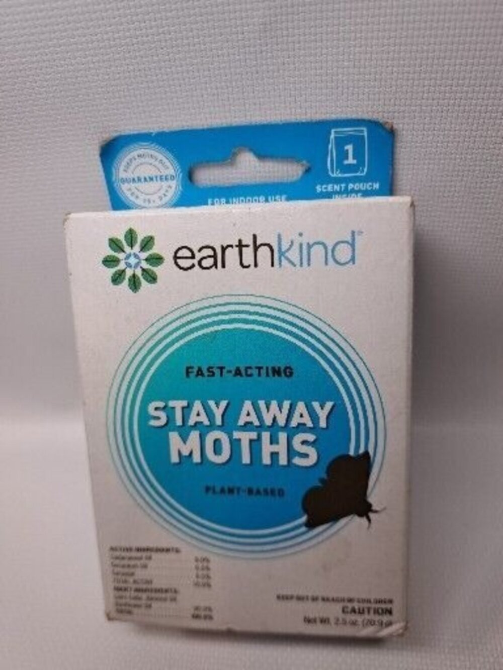 Stay Away Moths- Natural‎ Repellent - 2.5-ounce package - NEW